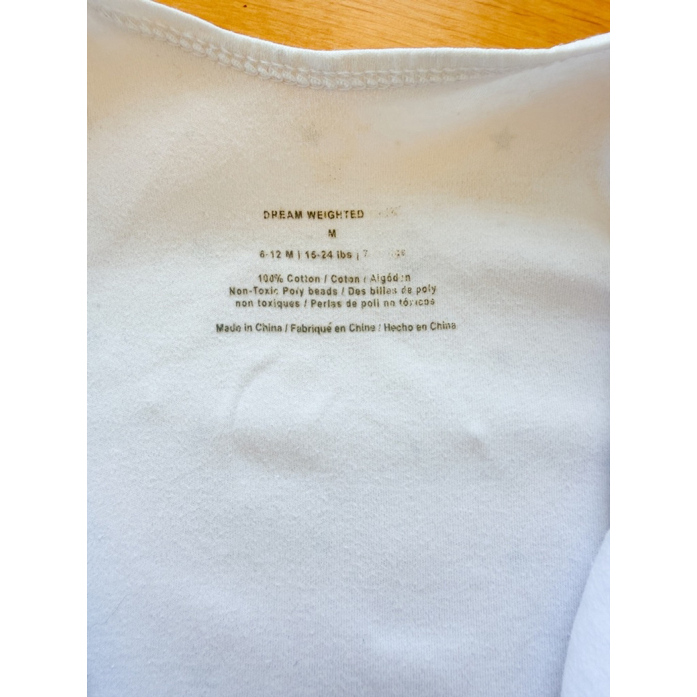 Dreamland Baby White Gray Star Dream Weighted Sleep Sack 6-12 Months Boy Girl - Picture 5 of 8